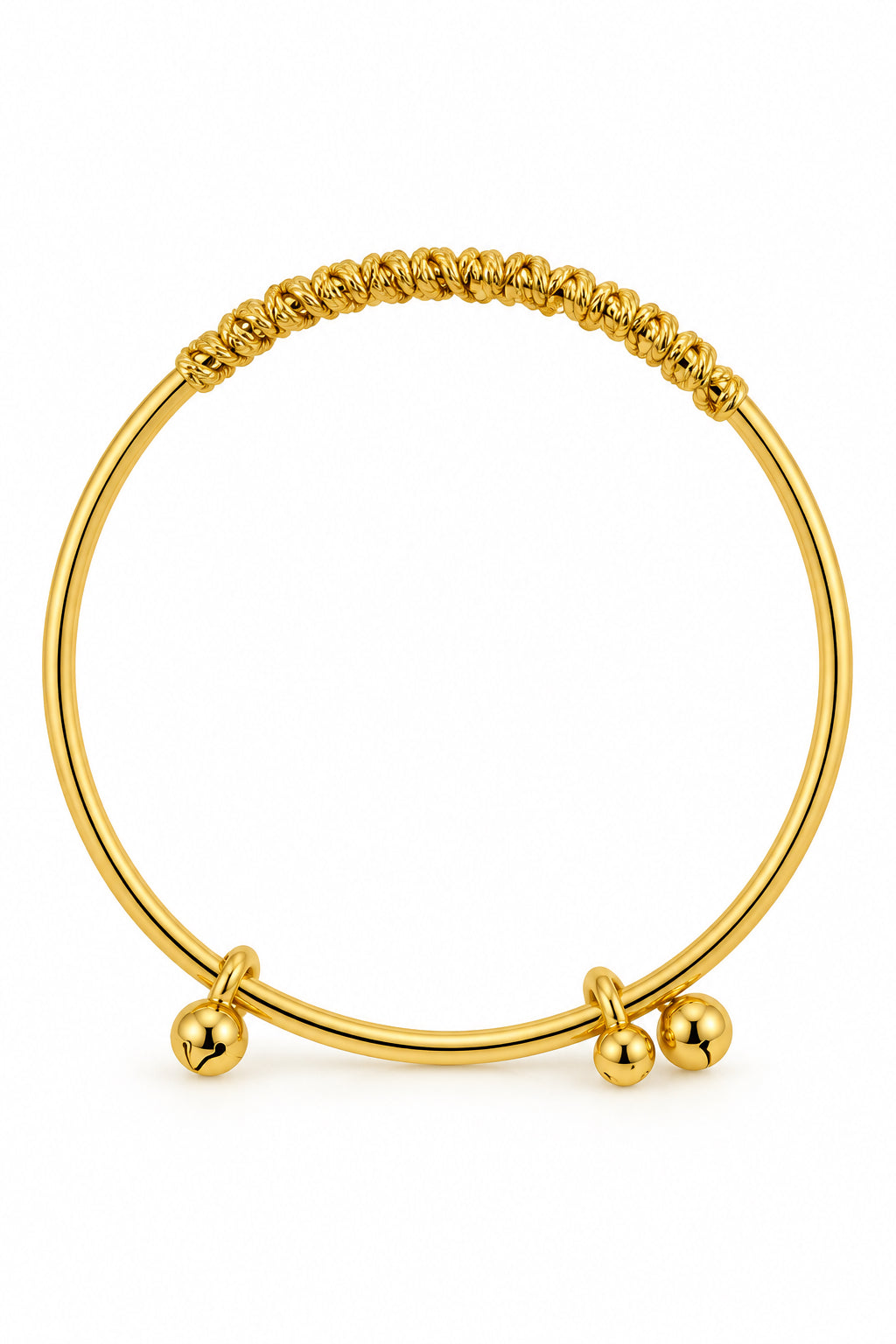Pulseras acero oro