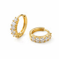 Elegance Hoop Earrings with Crystals (steel)
