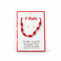 Aman- Pulsera 7 Nudos Roja