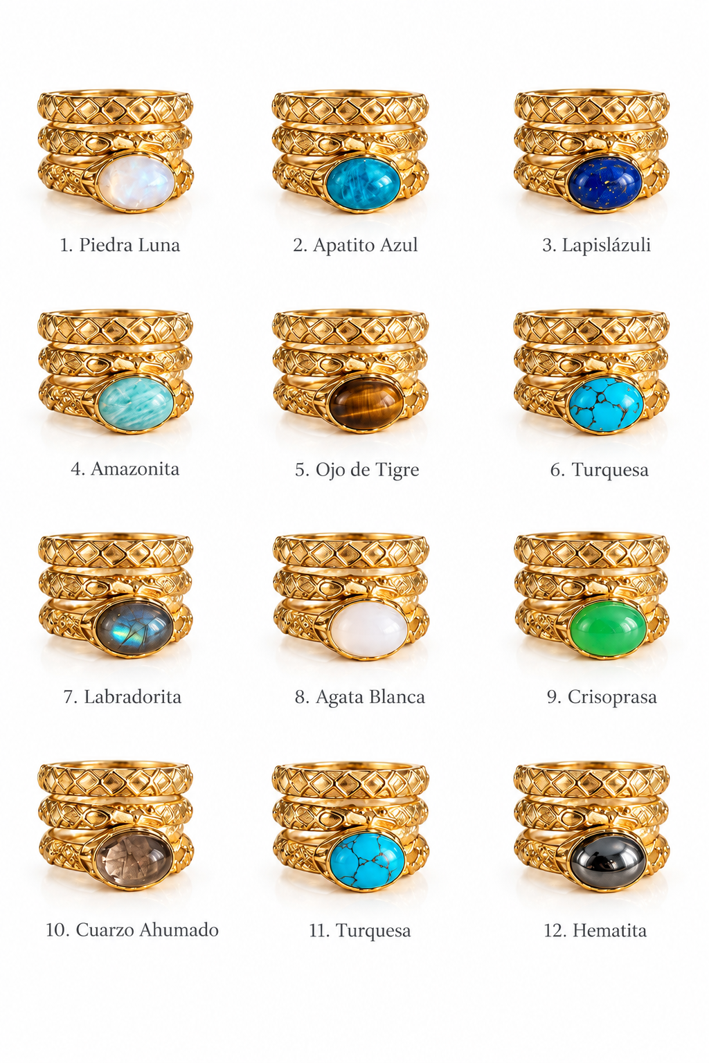 Anillos Zahra Stones